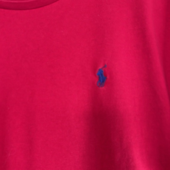 Polo Ralph Lauren Red T-Shirt Embroidered Logo Short Sleeve Crewneck XL *As Is* - Picture 5 of 14